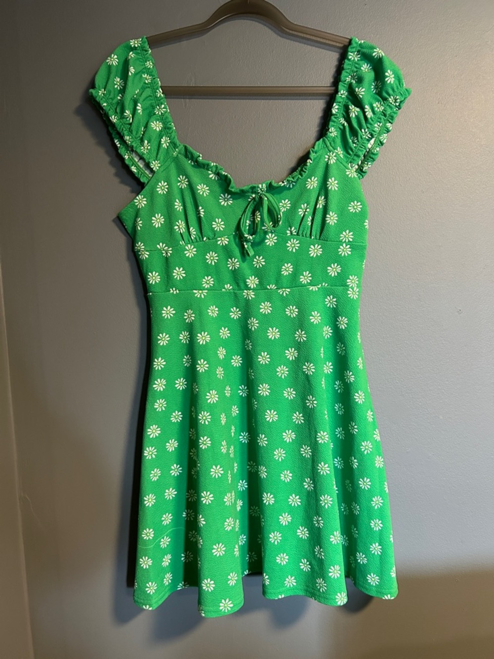Ultra Flirt Green Floral Dress